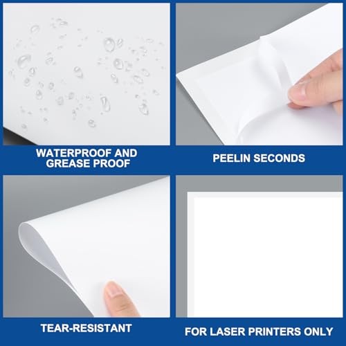 Pcs Outdoor Window Stickers for Car Dealers 8.5″ x 11″ Plain White Blank 100