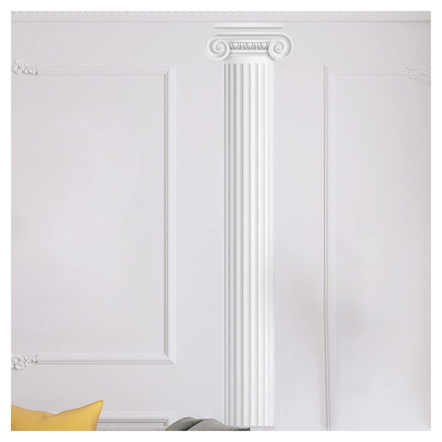 11.8″ x 94.5″ 3D Lifelike Roman Column Decorative Wall Sticker Self Adhesive …
