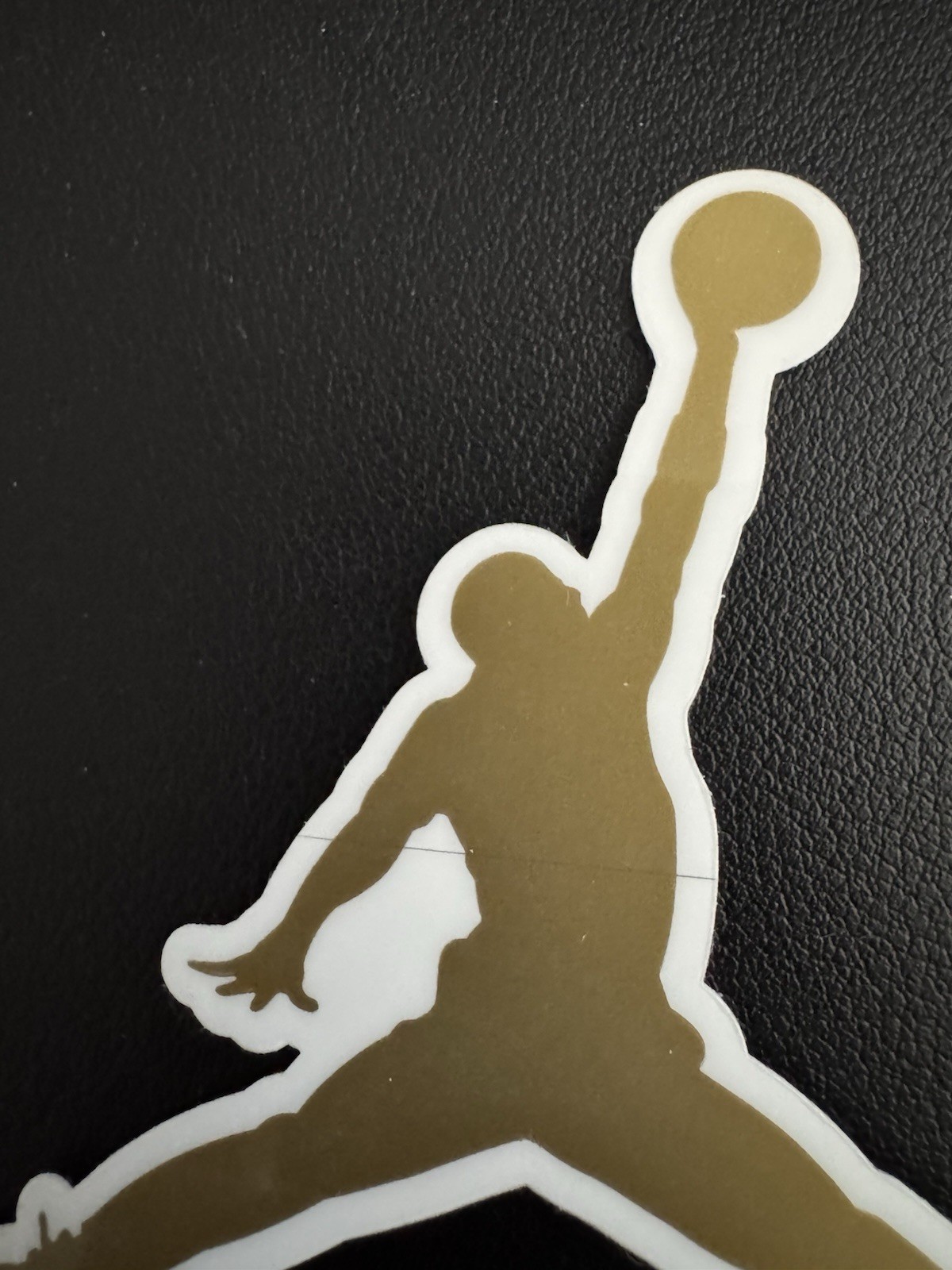 Authentic Air Jordan Jumpman Sticker (Approx 3.5″ x 3.5″) Nike Gold Flight Logo