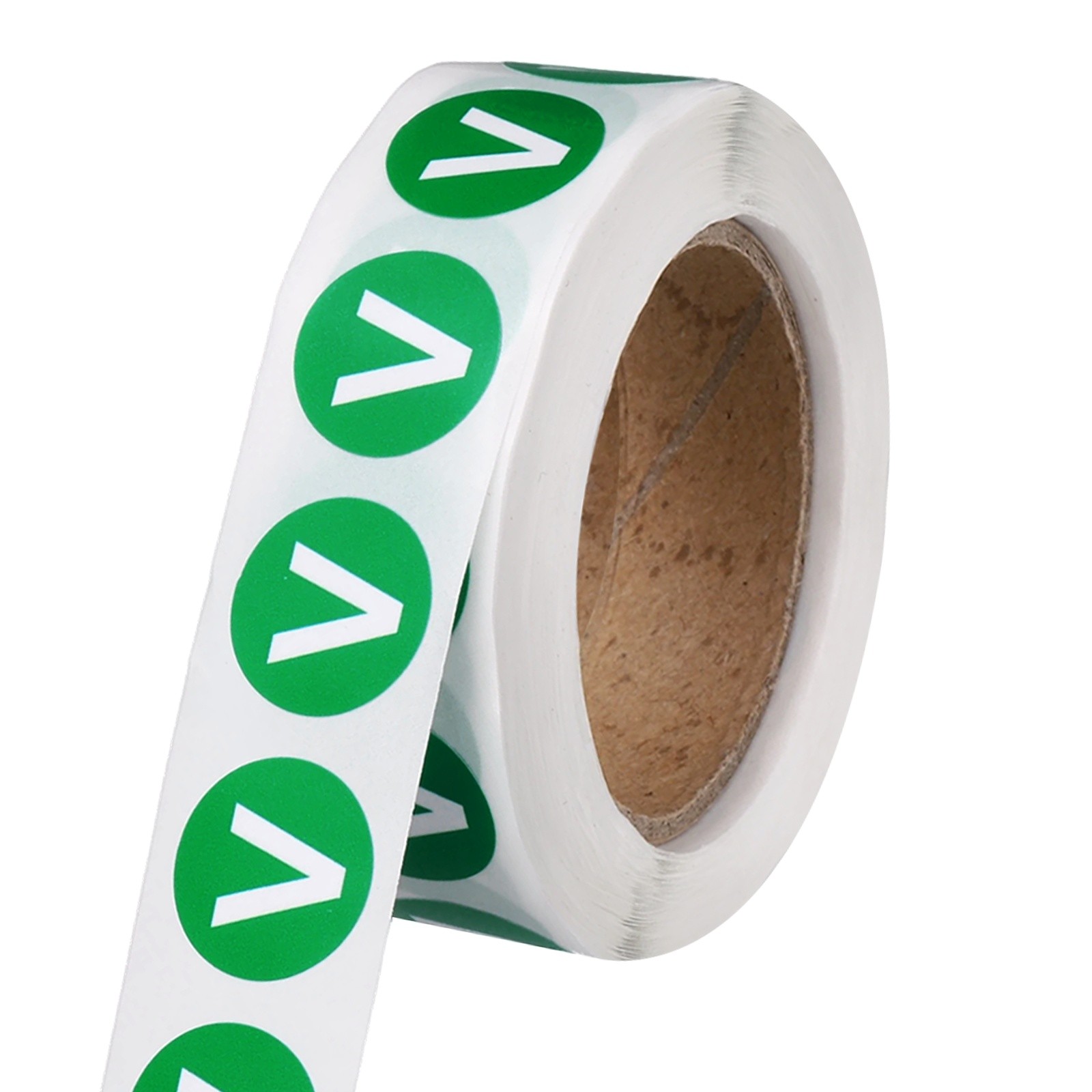 0.6″ Letter Stickers, 600Pcs Alphabet Stickers Letter V for Office, Green