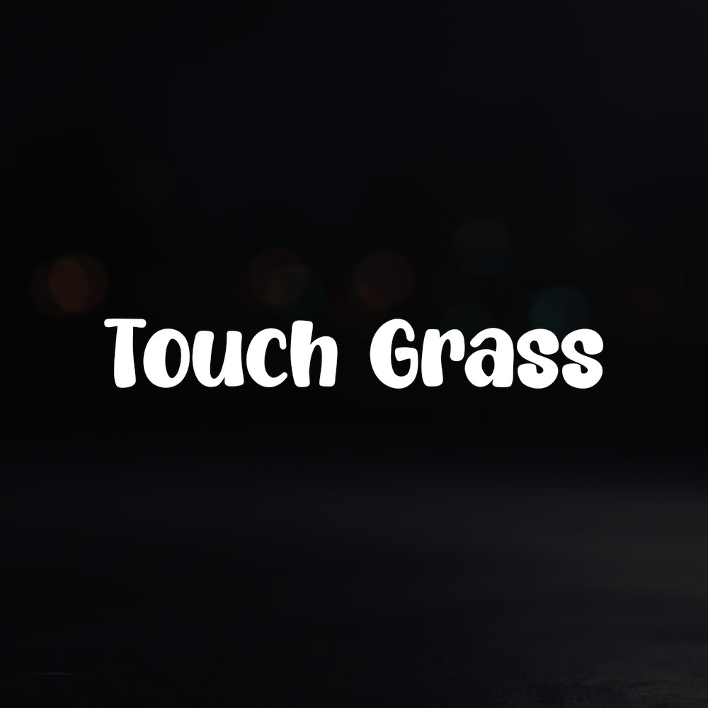 8in Vinyl Decal Sticker – «Touch Grass»