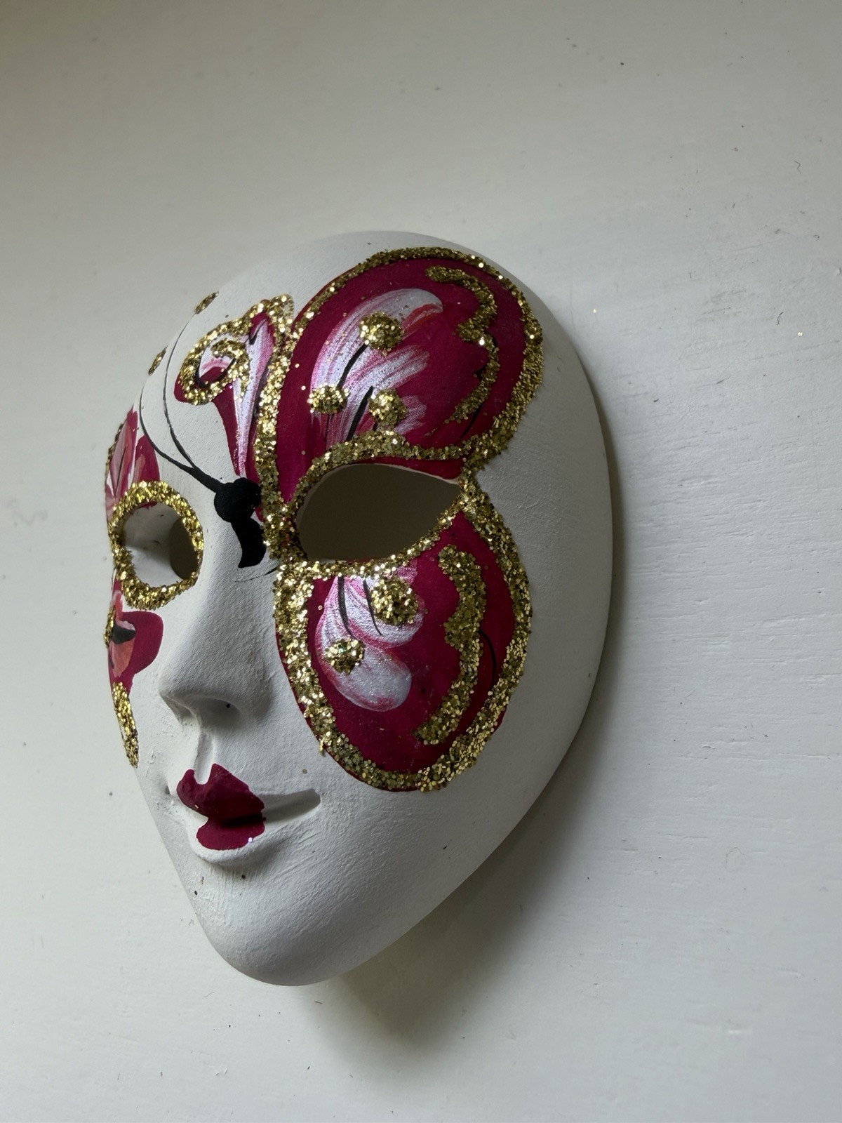 Mini venetian ceramic mask