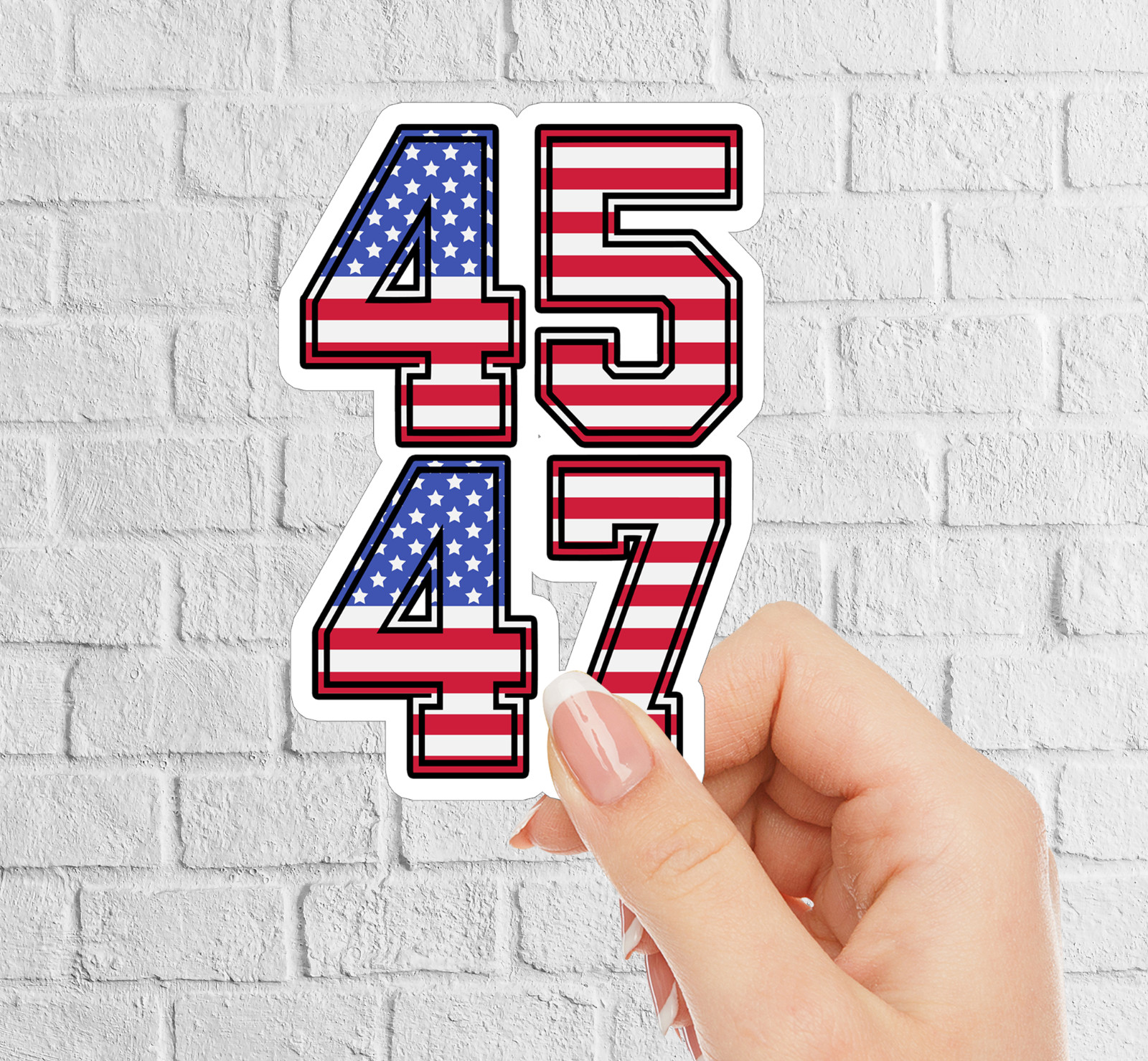 NEW – MAGA Trump 2024 Sticker – 45/47 – » Vinyl Sticker 2.5 x 3.5 INCHES