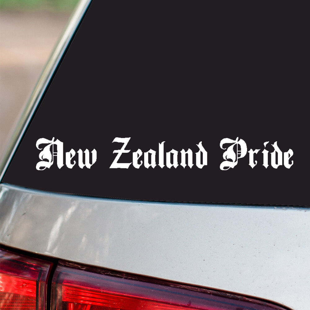 New Zealand Pride Vinyl Sticker Country Pride all size chrome and regular colors