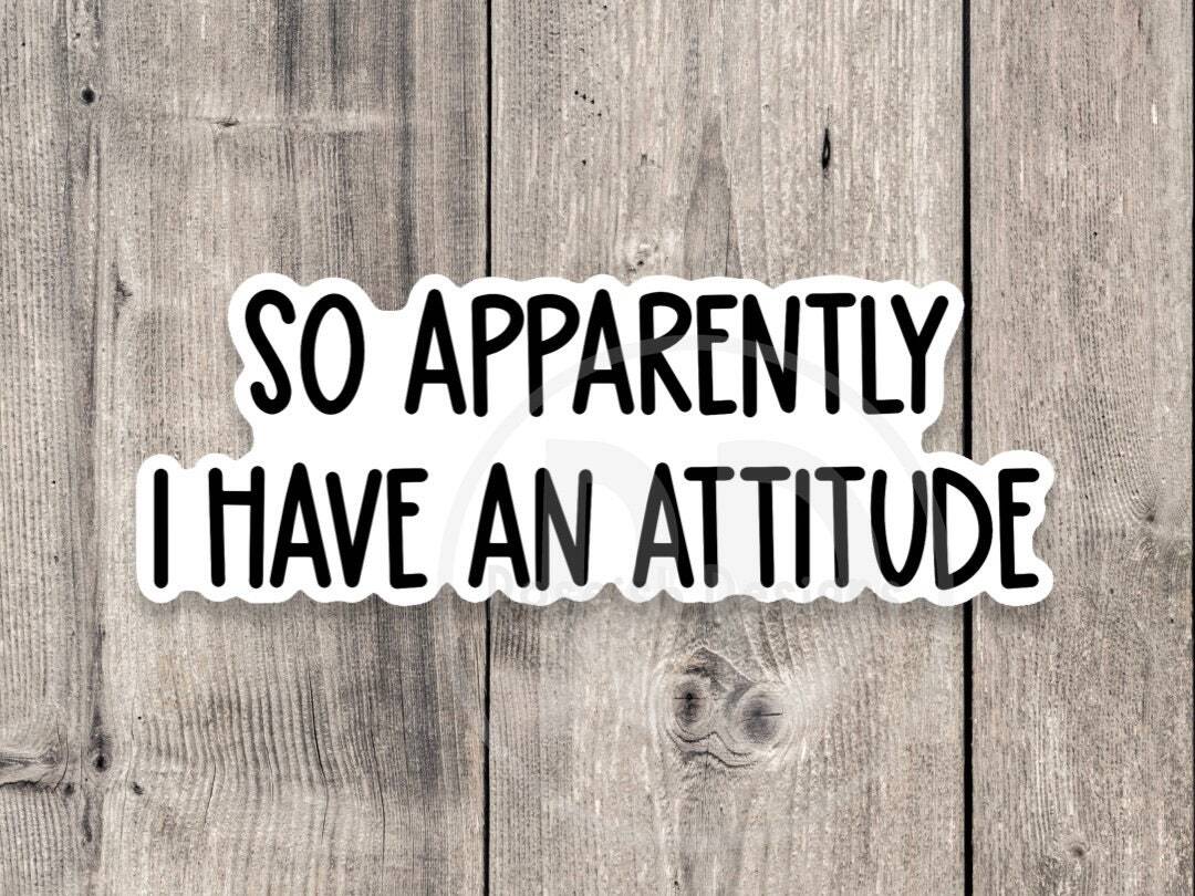 Funny Sarcasm Sticker – Attitude Quote for Laptop Water Bottle