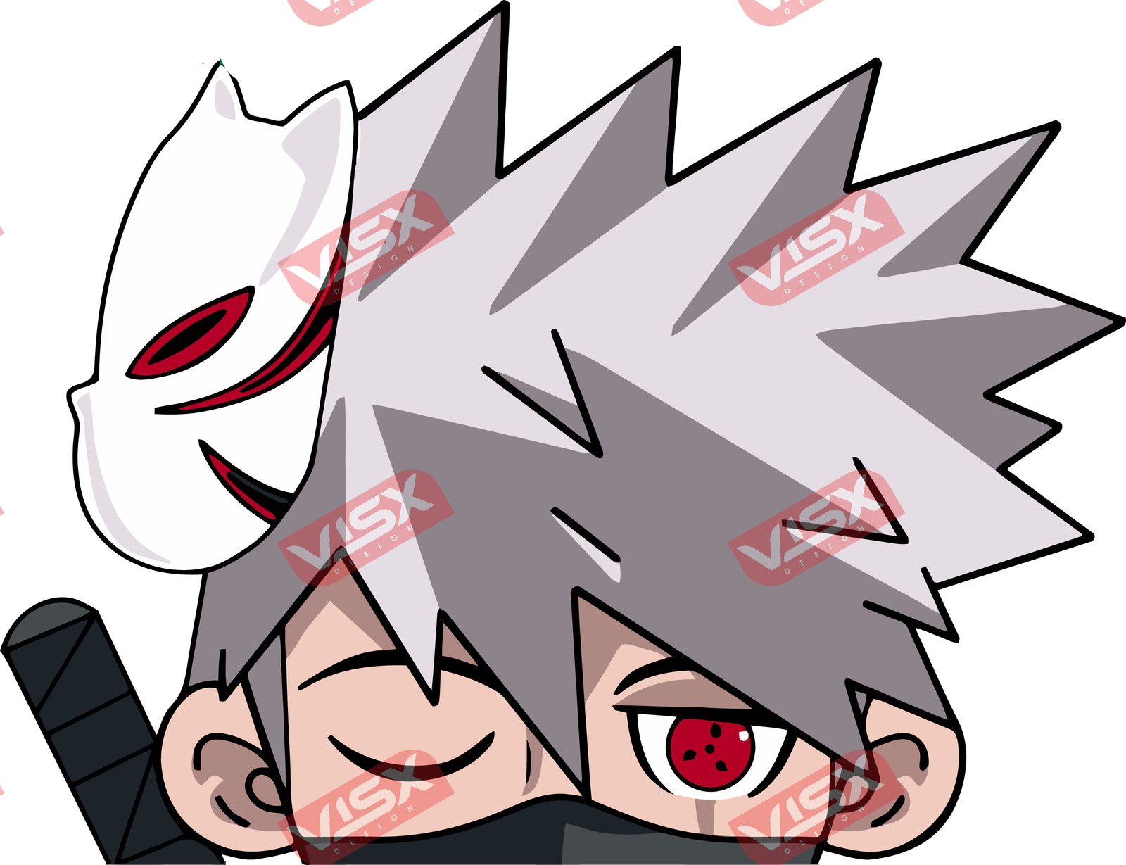 Kakashi Hatake 2 Naruto Bumper Peeker Decals Anime Car Sticker Vinyl