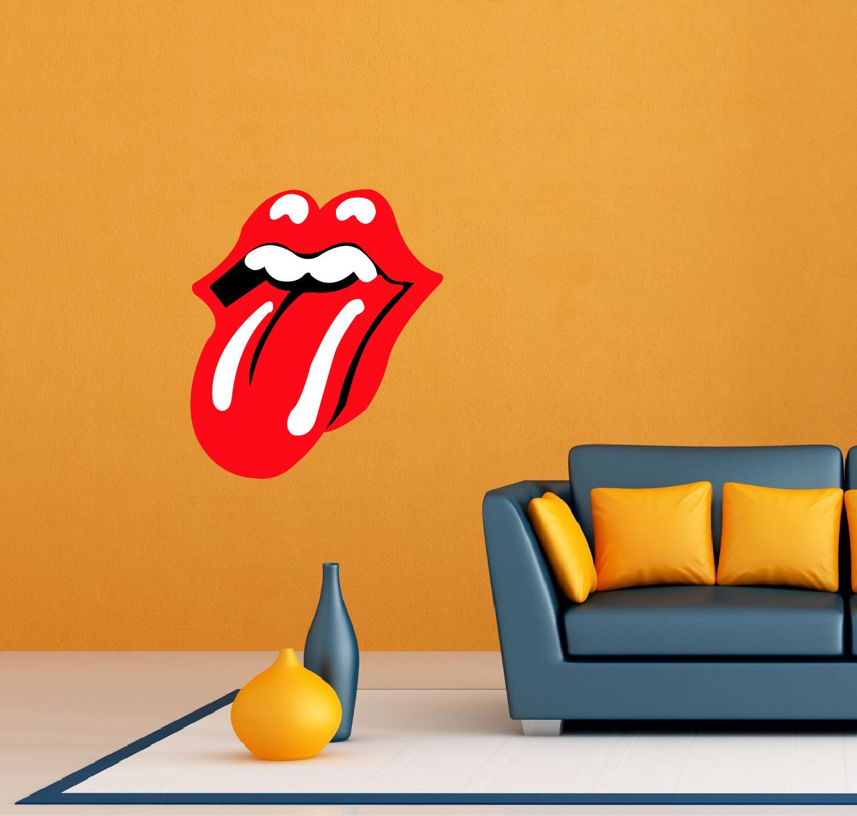 Rolling Stones Band Rock Tongue Music Room Wall Decor Sticker Decal 20″X25″