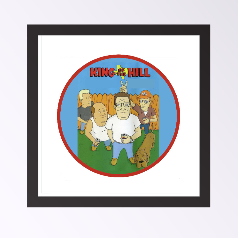 King Of The Hill – 4″ Handmade Vinyl Decal Vehicle Laptop Cooler Decor Tumbler
