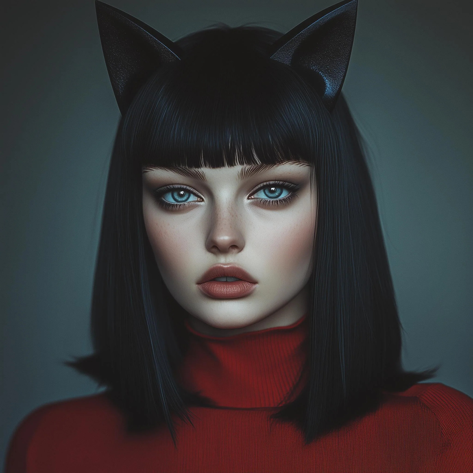 3D Printed Gothic Cat Ears Headband