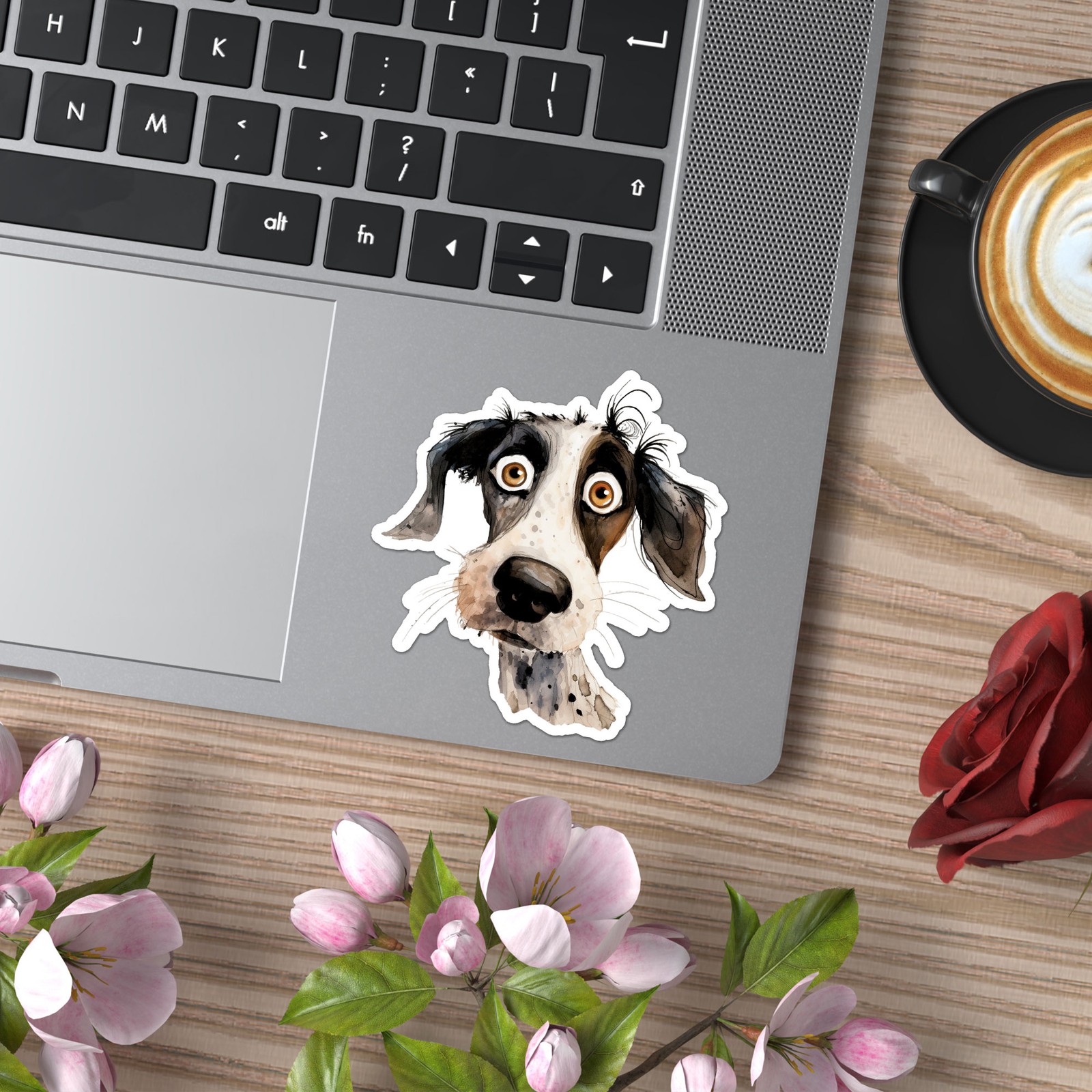 Big Eyes Dog – Vinyl Decal Sticker – Car Window Laptop – ebn12238