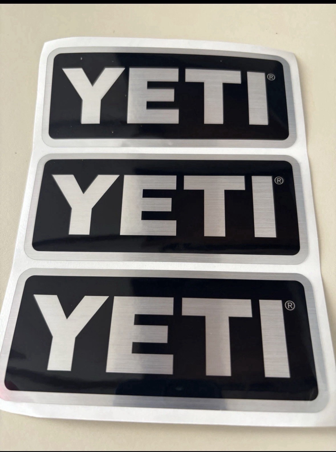 Yeti Stickers 3 Pack Metallic 15 Sheets