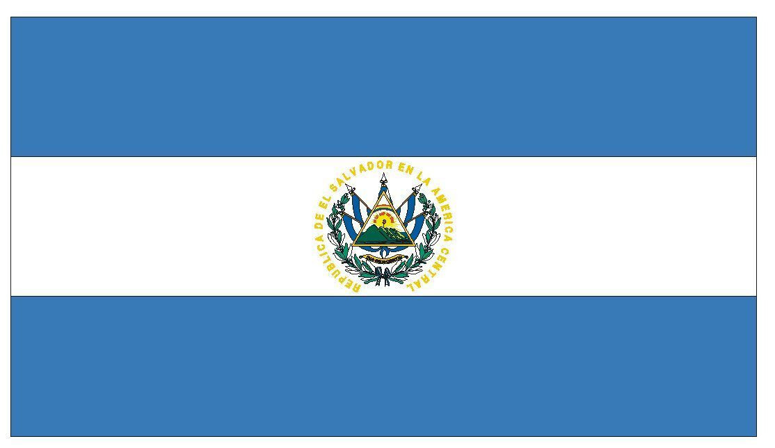 El Salvador International Flag Sticker Decal F150