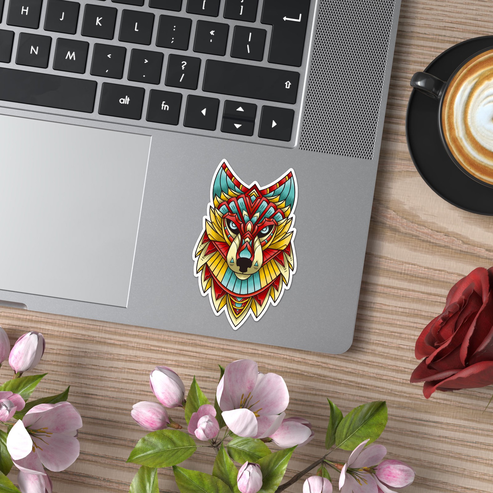 Wolf Head – Vinyl Decal Sticker – Car Window Laptop – ebn7575