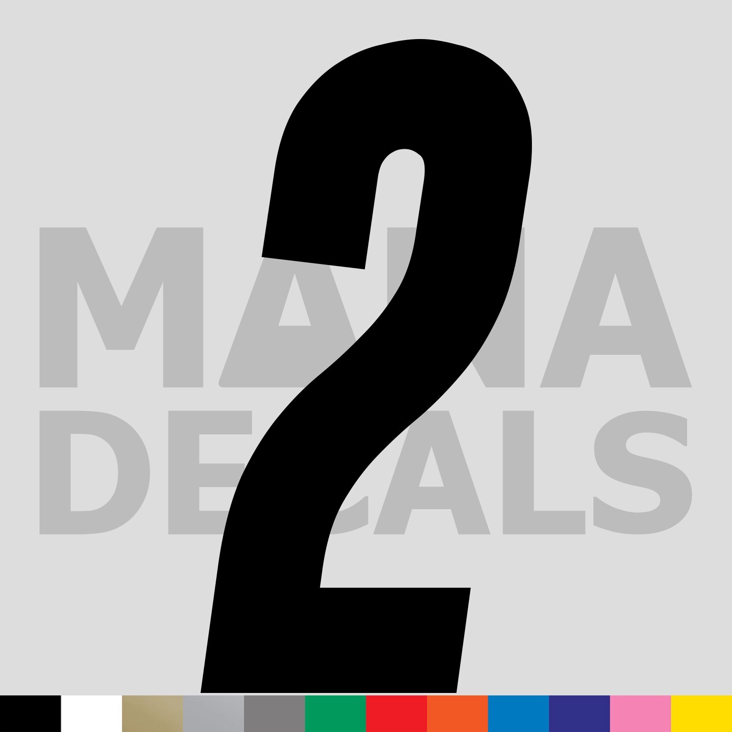 Number Two 2 Vinyl Die Cut Decal Sticker – Racing Race Car Motocross Bike