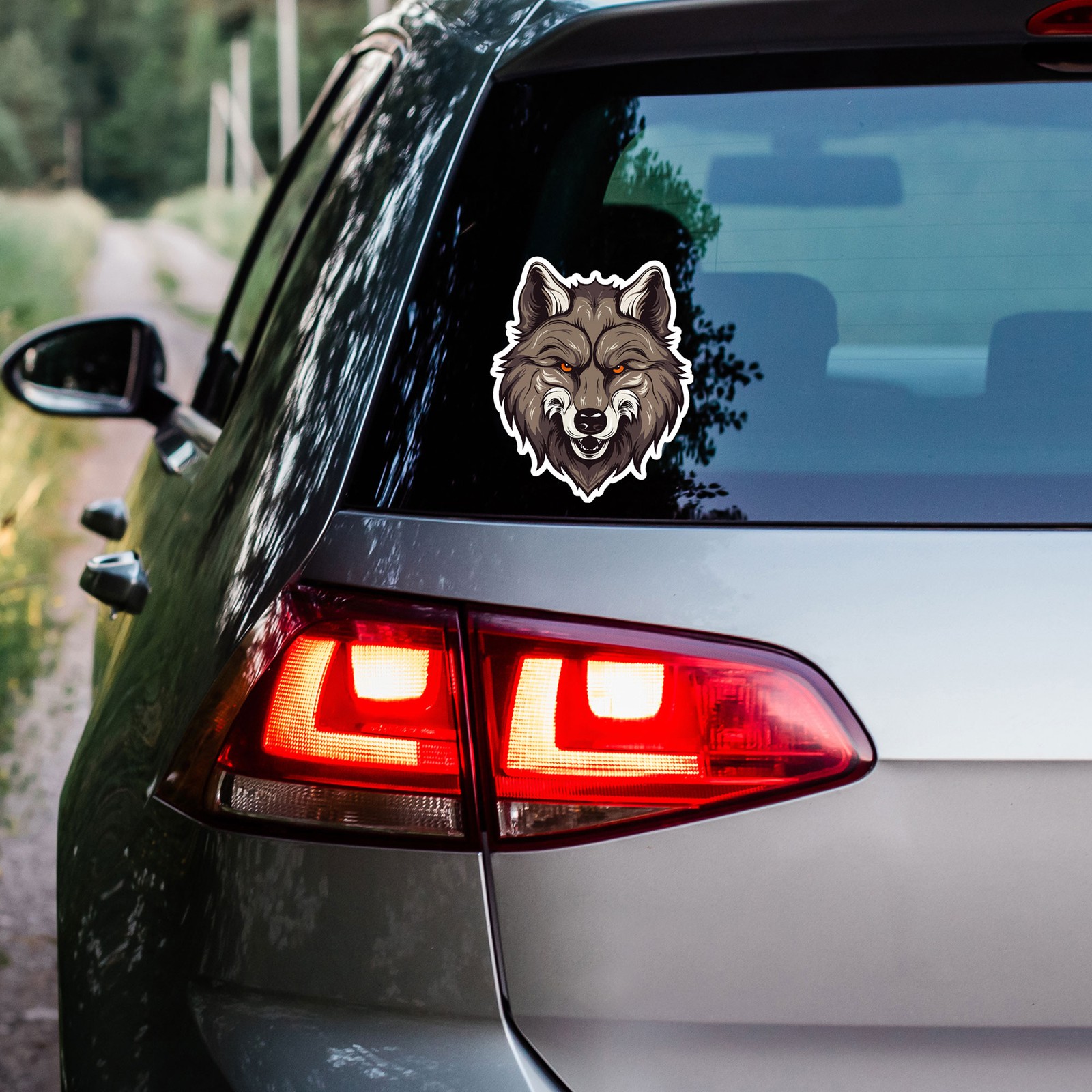 Wolf Head – Vinyl Decal Sticker – Car Window Laptop – ebn11229