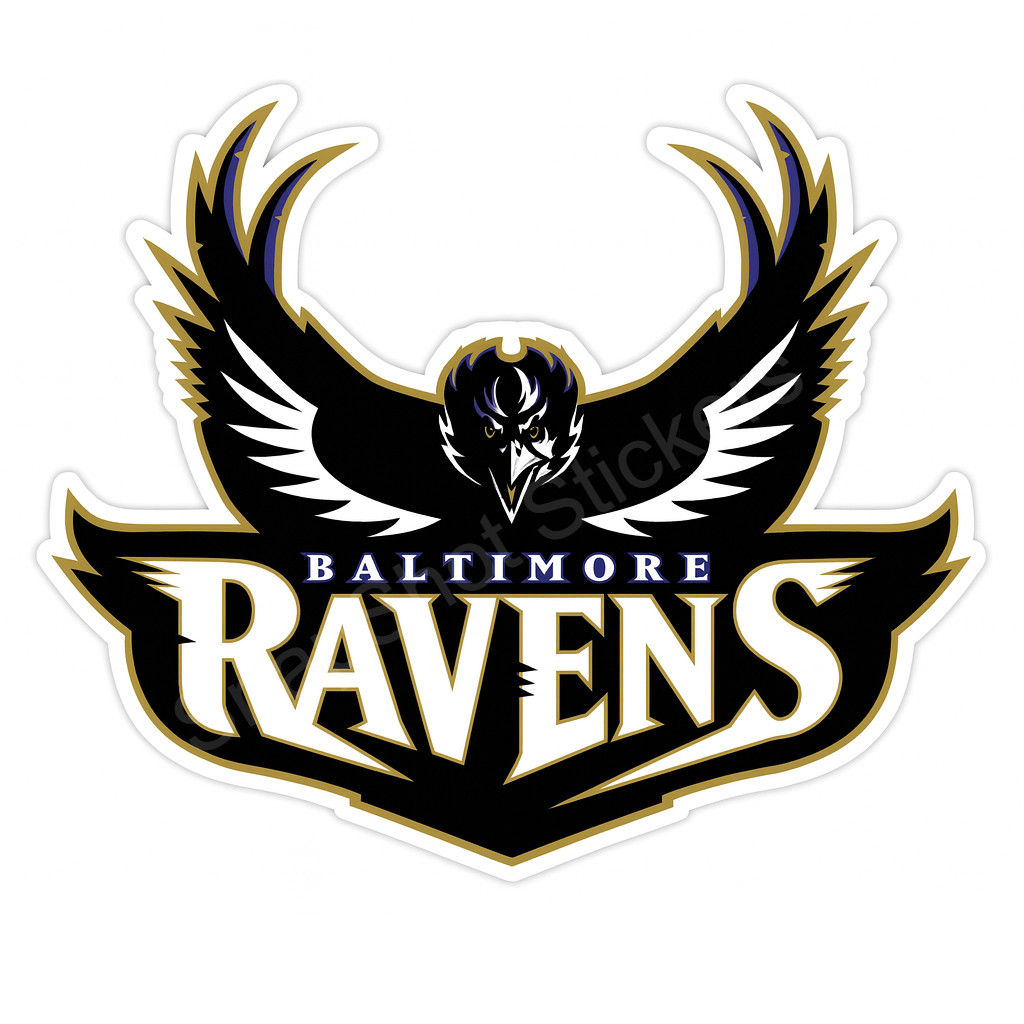 Baltimore Purple Black Football Weather Resistant Vinyl Sticker/Decal 03