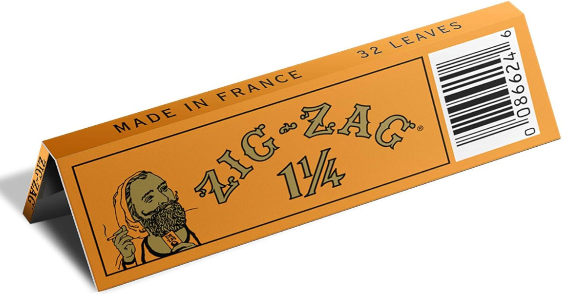 24pk Zig-Zag French Orange Rolling Papers 1 1/4 Size 24 Count Full Display New