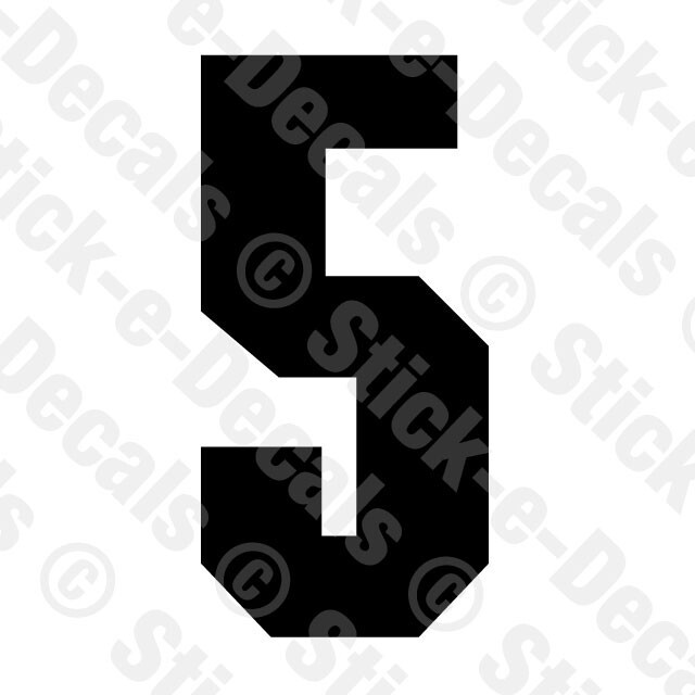 NUMBER 5 FIVE Vinyl Die Cut Decal Sticker – RACING NUMBER – RSD