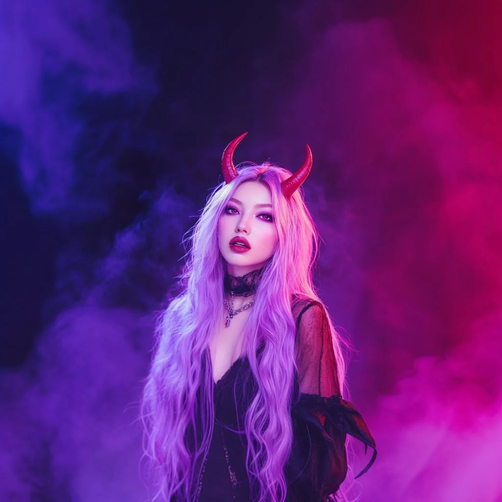 Demon Horns | 3D Printed Devil Horns | Cosplay Gothic Horns