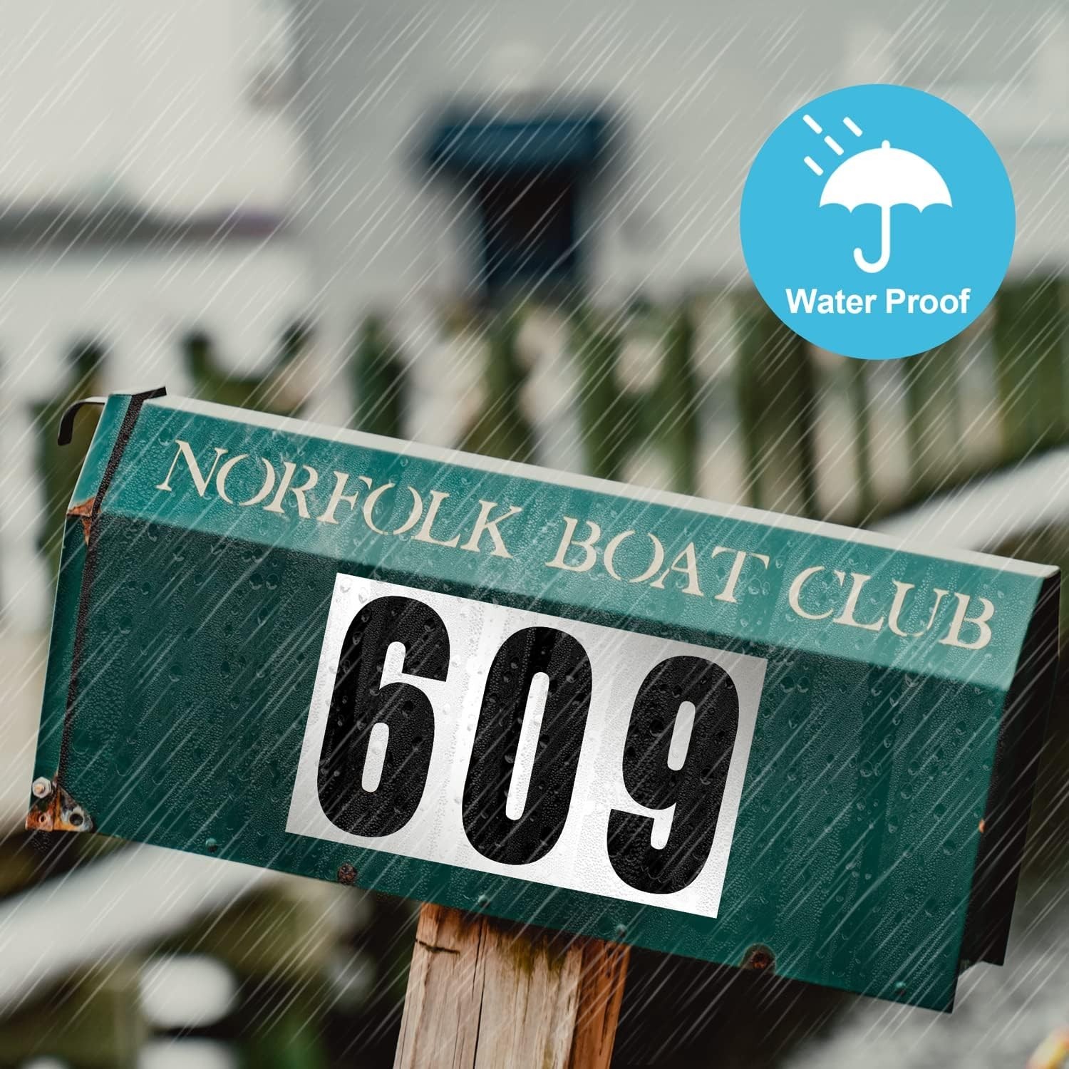 Versatile Reflective Number Stickers for Mailboxes, Doors & Vehicles – 60 Count