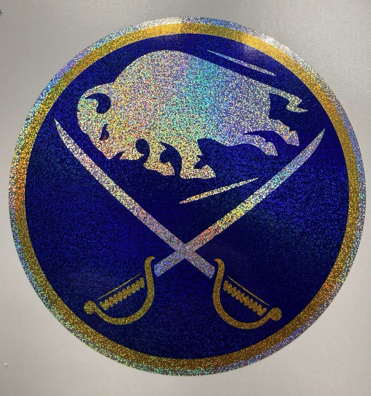 Buffalo Sabres Holographic Tiny Sparkle Vinyl Decal