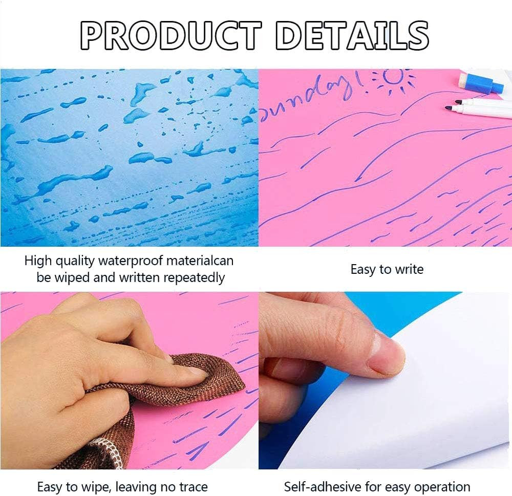 8 Pack 11″ Dry Erase Dots – Colorful Vinyl Circle for Teaching & School Training