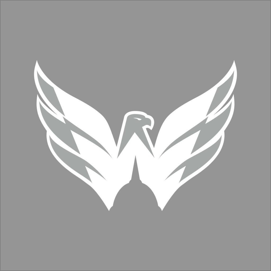 Washington Capitals #2 NHL Team Logo 1 Color Vinyl Decal Sticker Car Window Wall