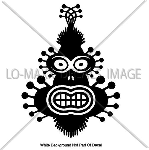 Space Monkey Unique Graphic Design Various Sizes & Colors Die Cut Vinyl Decal