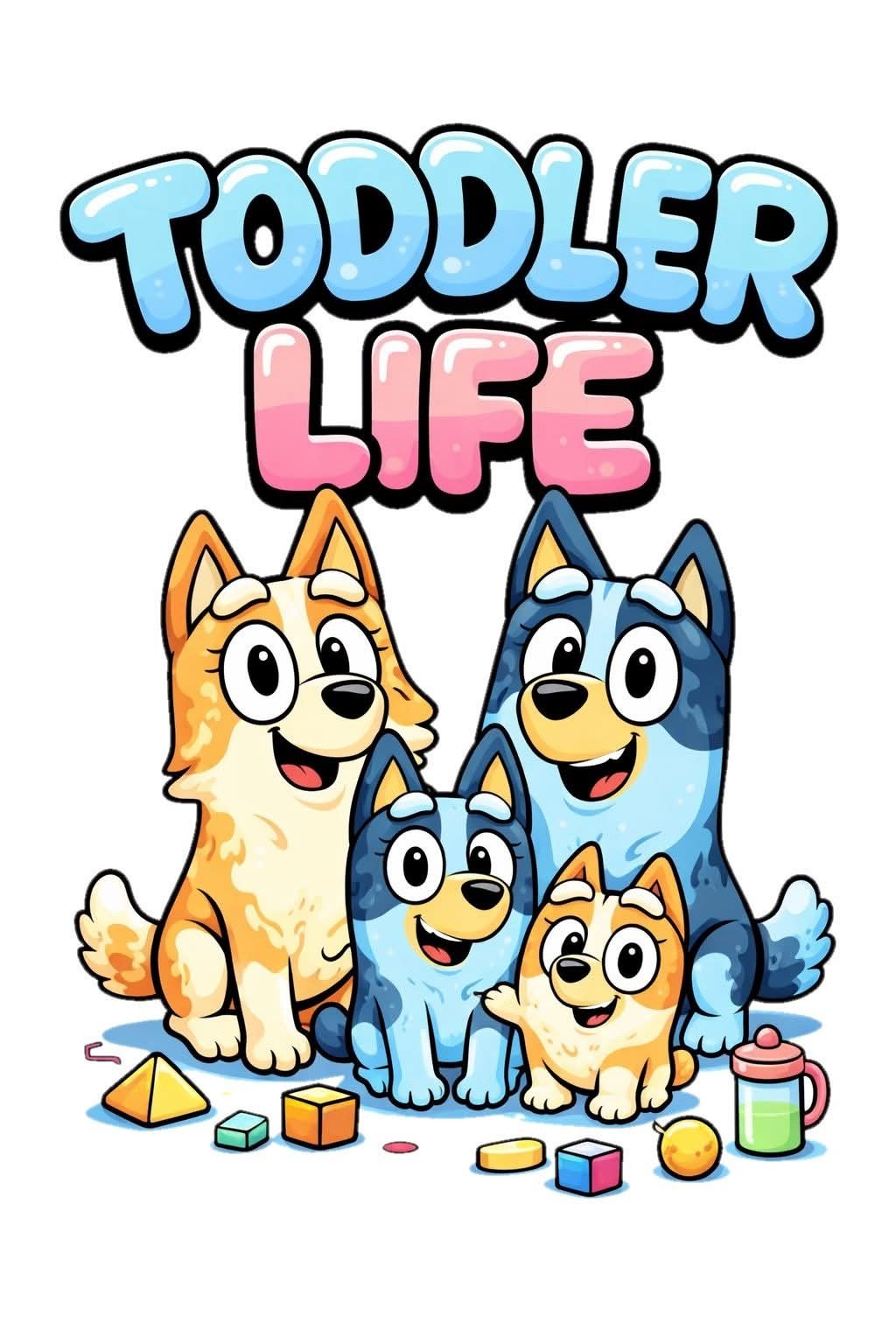 Toddler Life Bluey Decal Sticker Phone Laptop