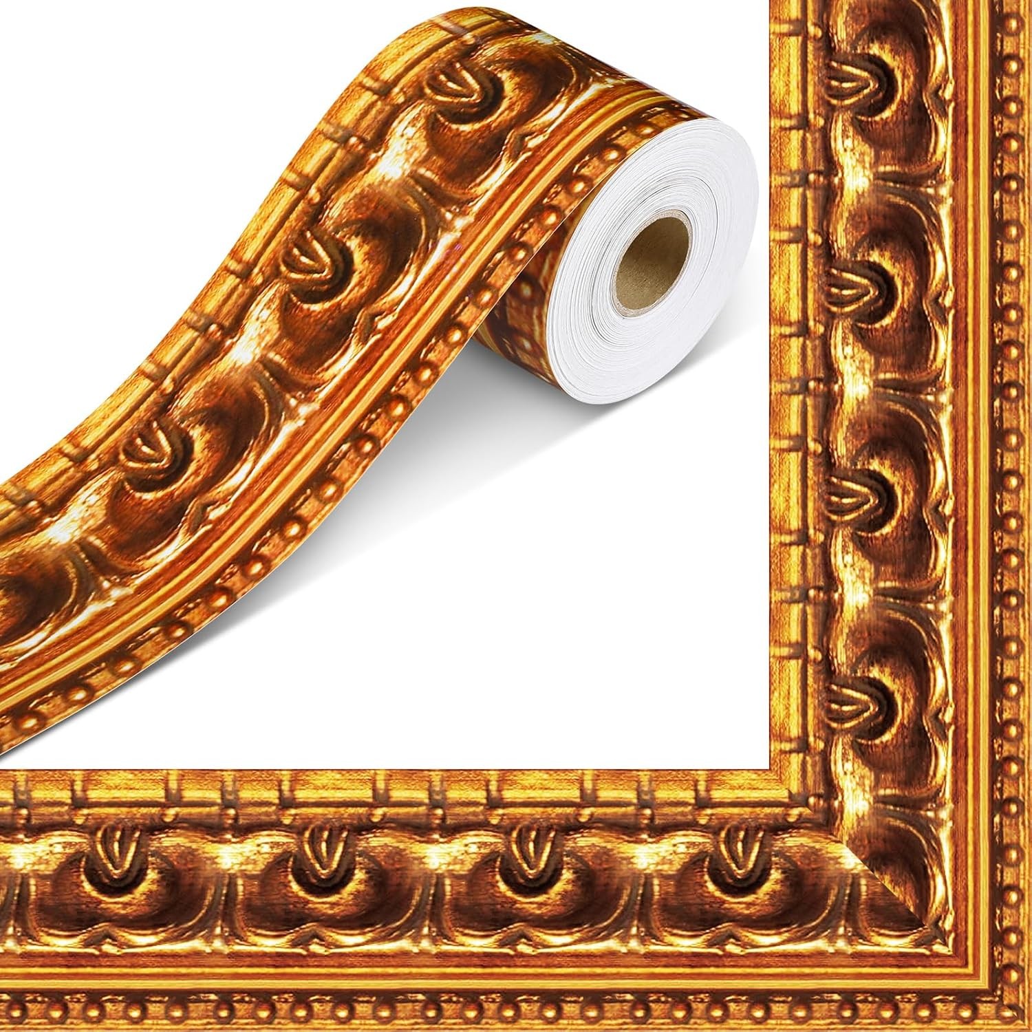 10M Self-Adhesive Wall Border Sticker Faux Picture Frame Wall Window Decal Retro