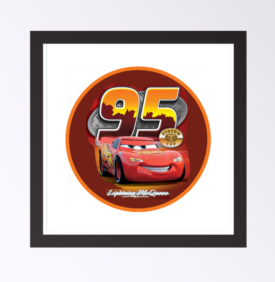 Movie – Cars «Lightning McQueen» – 4″ Handmade Vinyl Decal Vehicle Cooler Laptop