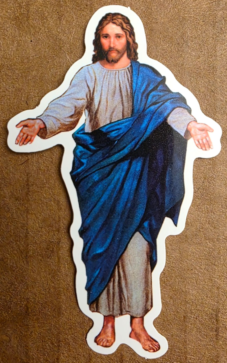 Jesus Sticker Christ God Bible Rosary Catholic Christian Spiritual Religious Art