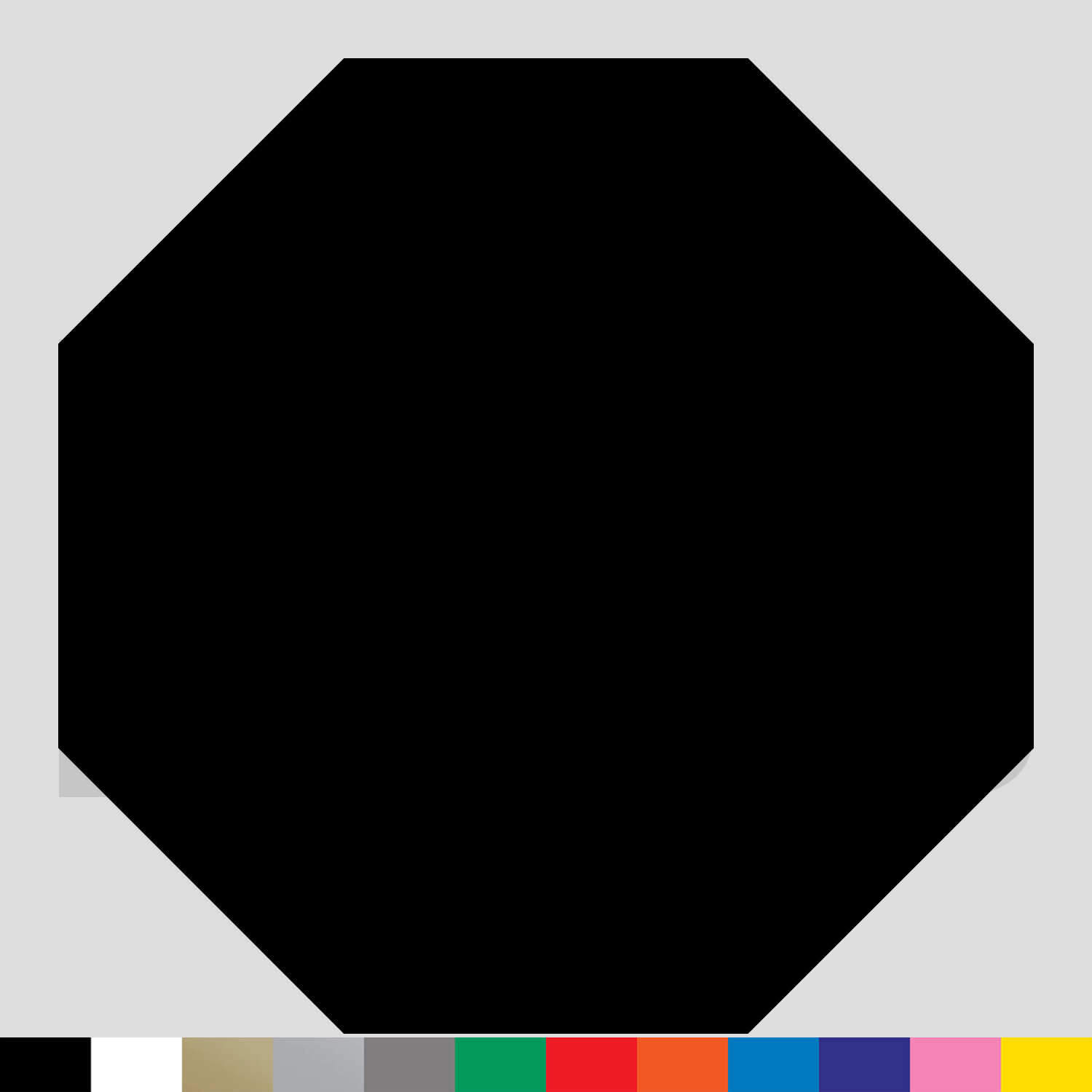 Octagon Vinyl Die Cut Decal Sticker – Shape