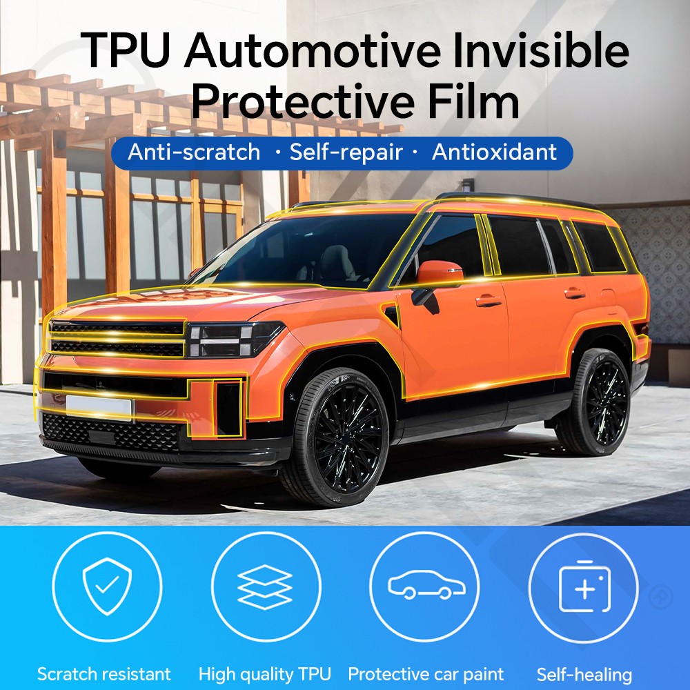 8.5Mil TPU PPF Paint Protection Film Clear Bra Kit For Hyundai Santa Fe 24-25