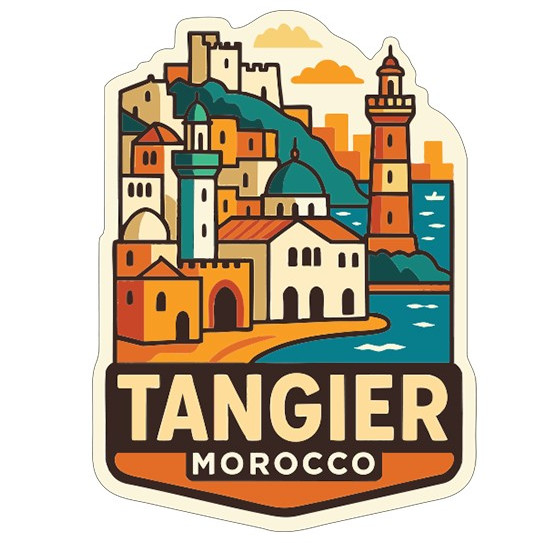 Tangier Morocco Sticker Decal Vinyl Die-Cut City Skyline Landmark Design