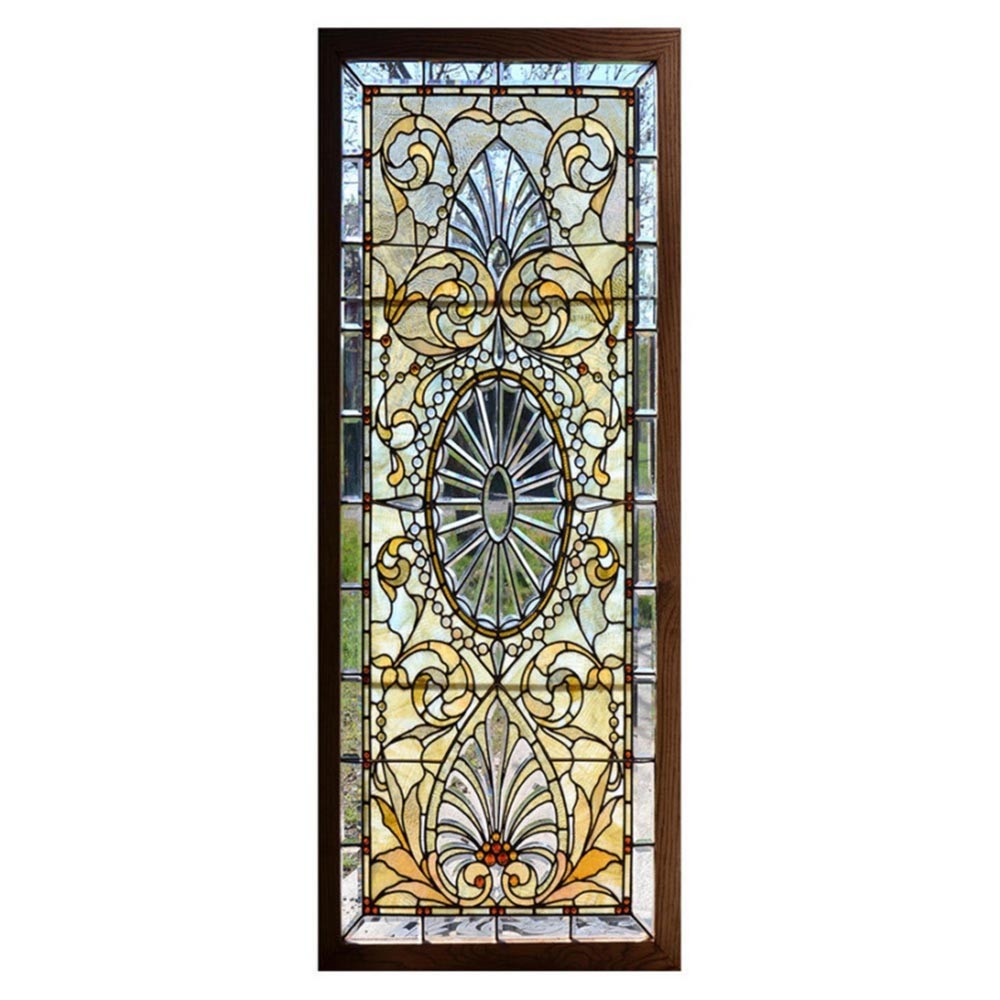 Waterproof 3D Self-Adhesive Stained Glass Door Sticker Decals Murals Home Decor