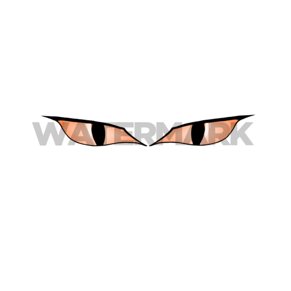 LARGE Eyeball stickers MONSTER-DRAGON-LIZARD-DEMON EYES Pick color and size 20″
