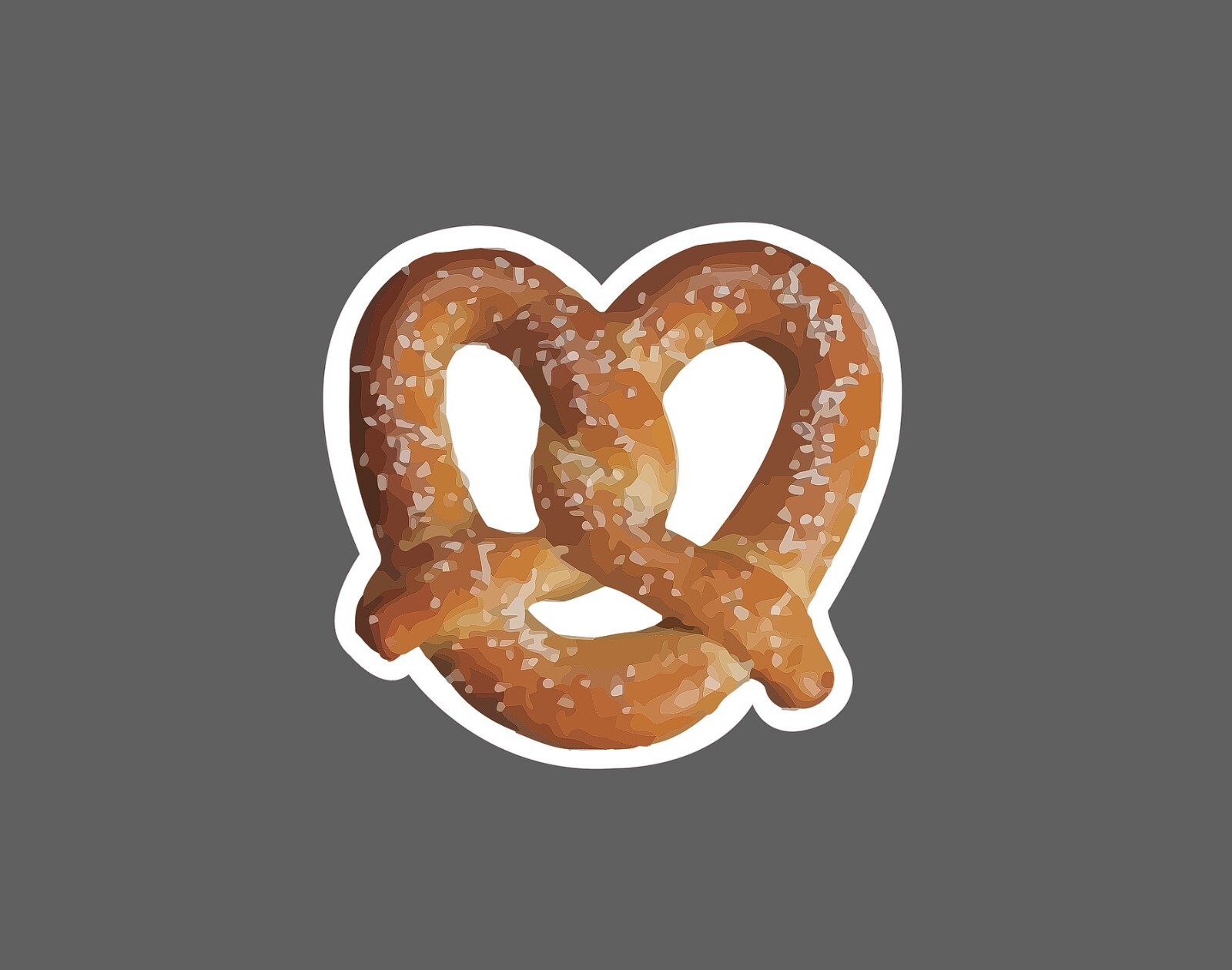 Pretzel Sticker Salted Waterproof NEW – Buy Any 4 For $1.75 EACH Storewide!