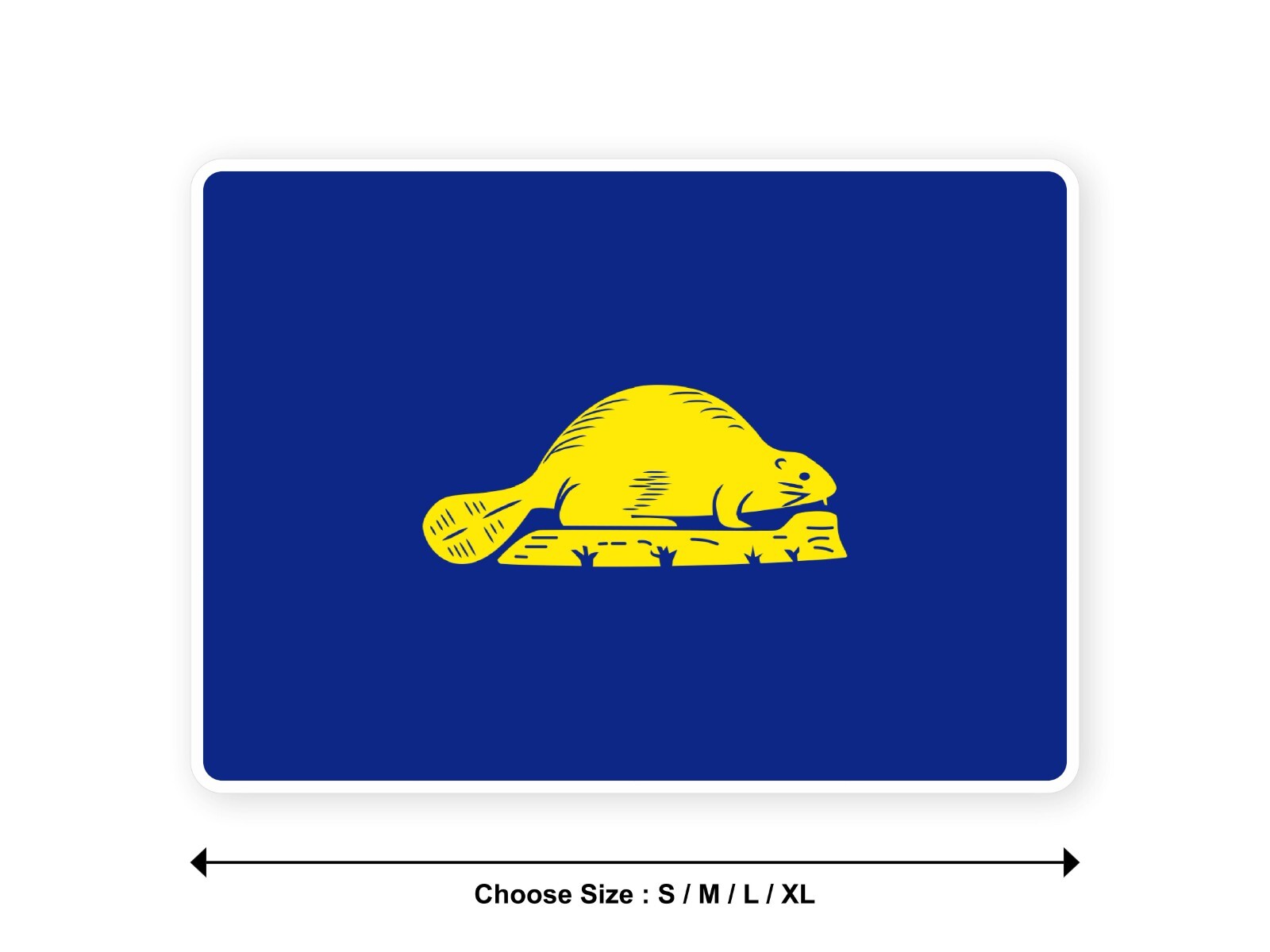 Sticker flag USA OREGON REVERSE state united states america decal