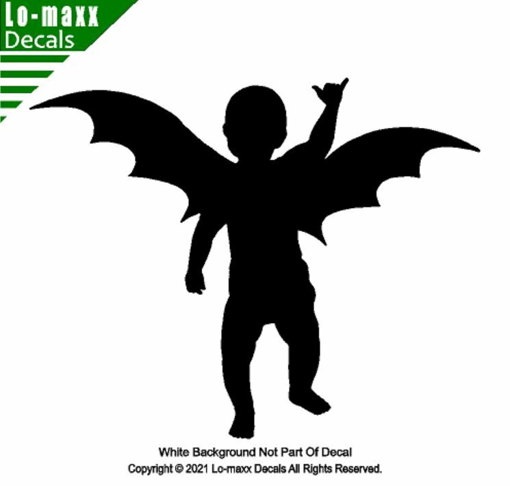 Rocking Bat Baby Shaka Hang Loose Original Unique Design Die Cut Vinyl Decal Art