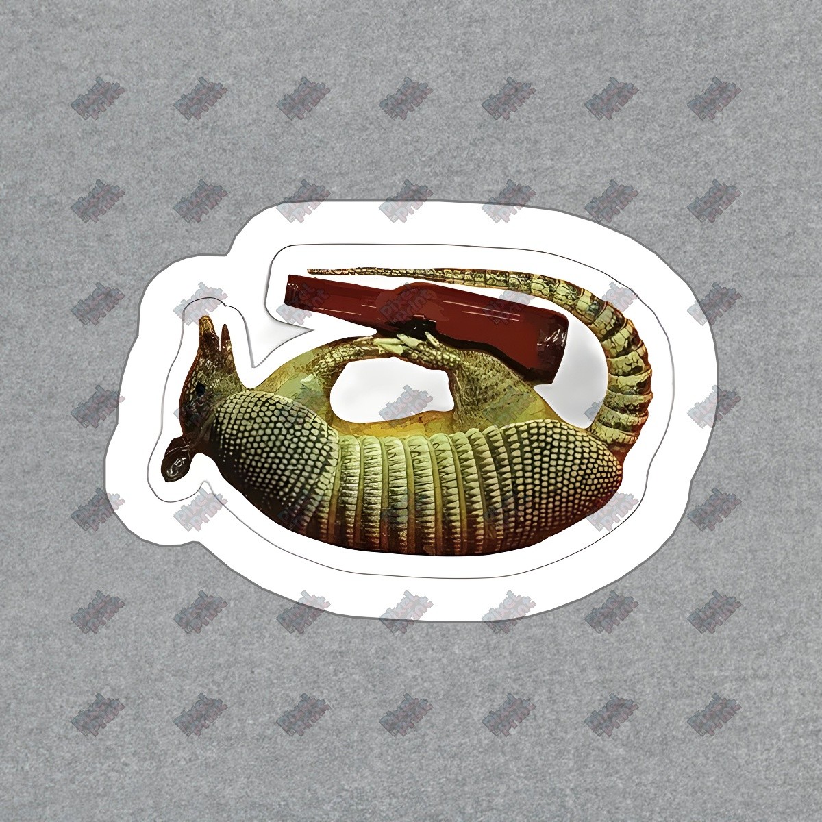 Unique Armadillo Vinyl Sticker Decal Fun Animal Design for Laptops, #806836
