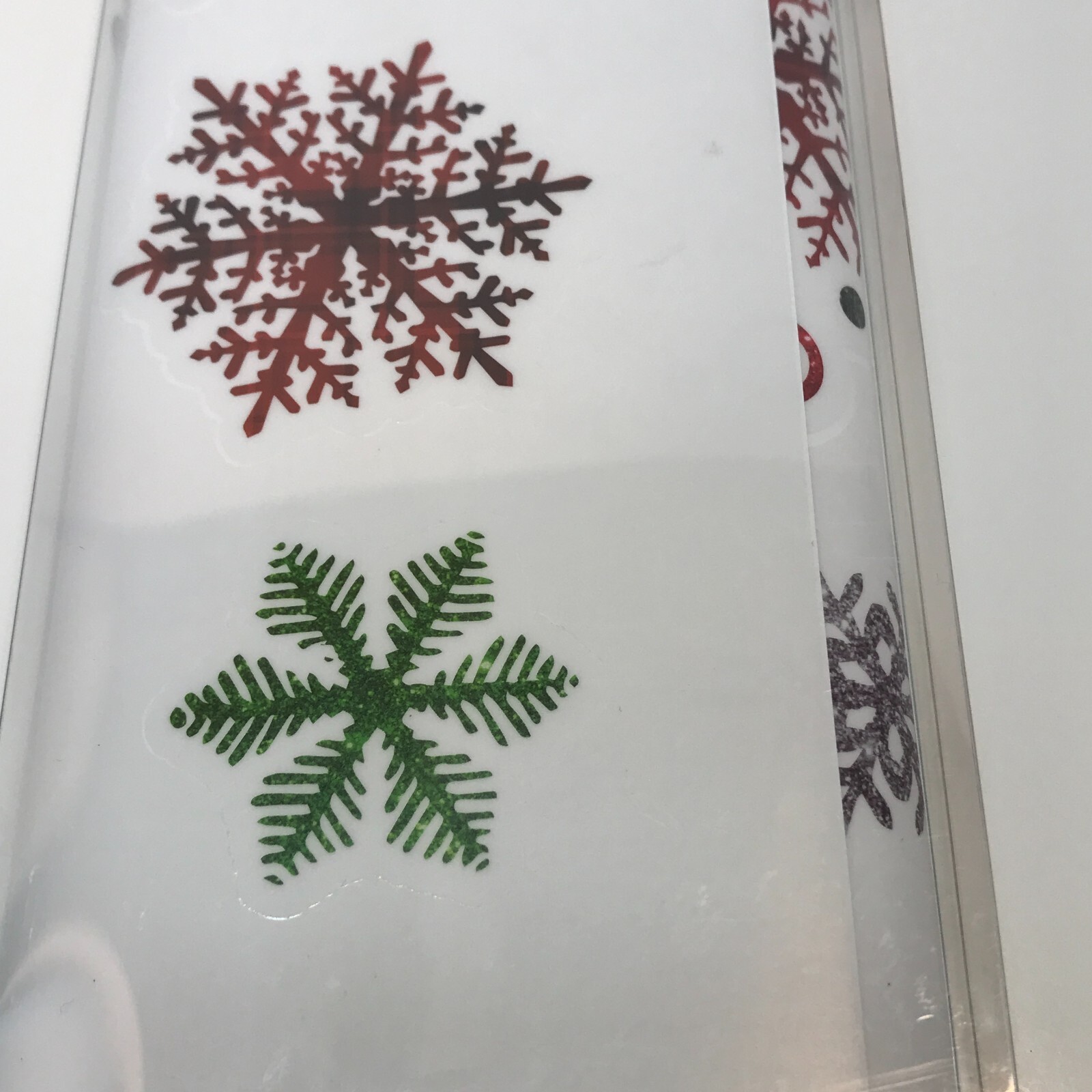 Christmas Wall Decals Self Adhesive Wall Decor FTCN Snowflakes Holiday Tree
