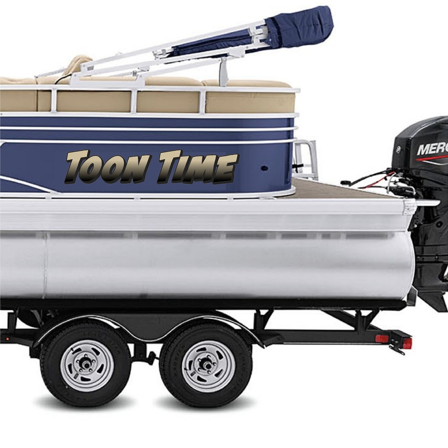 Boat Name Decal 8×48″ / Custom Hull Graphic / Premium Marine Vinyl Lettering GRB