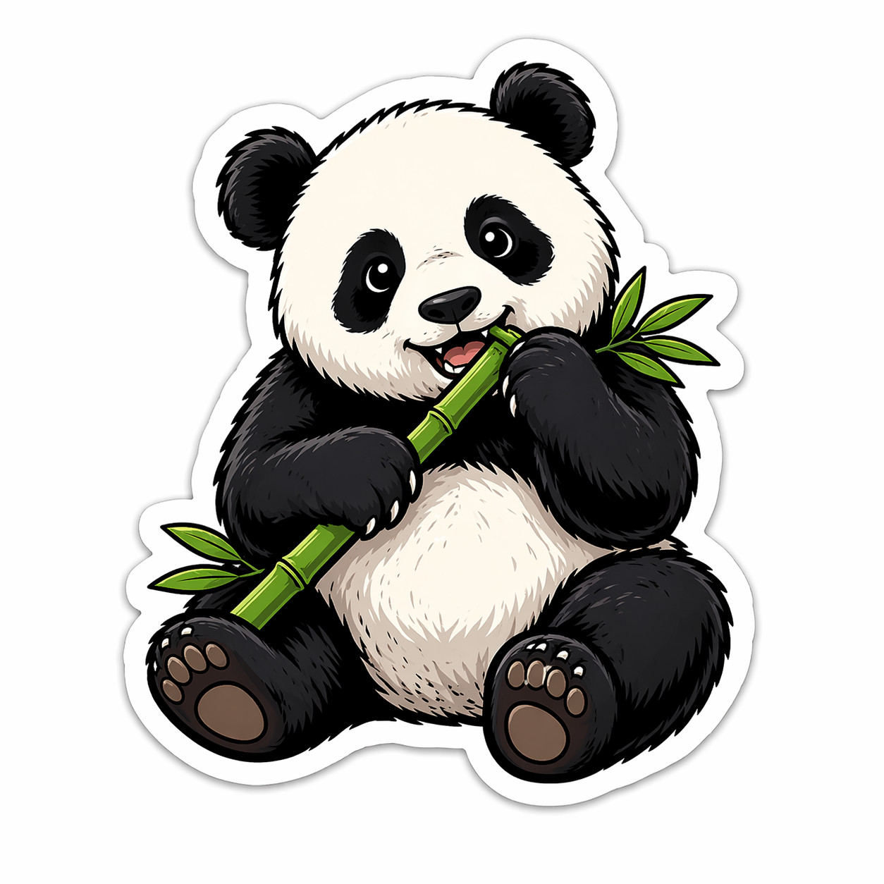 Panda Bear Sticker 4 Inch Vinyl Decal Waterproof – Cup, Laptop, Vehicle, Planner