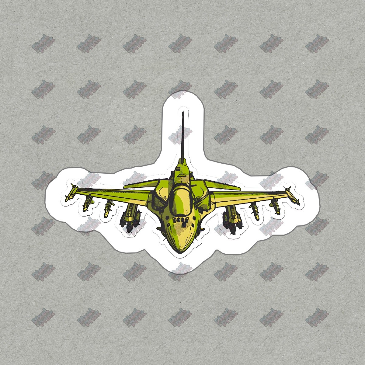 Cool Fighter Jet Vinyl Sticker Aviation Decal for Laptops, Water #526199