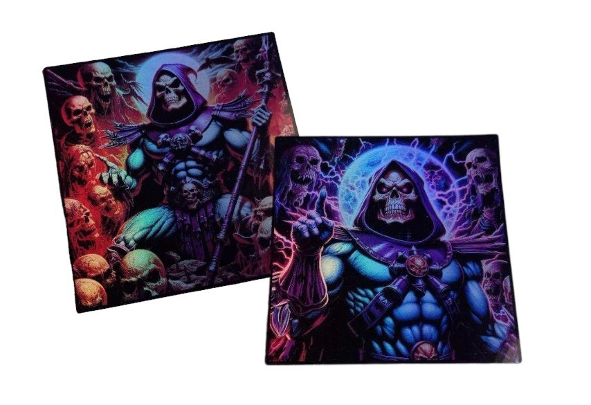 Skeletor Set Of 3 holographic Waterproof stickers