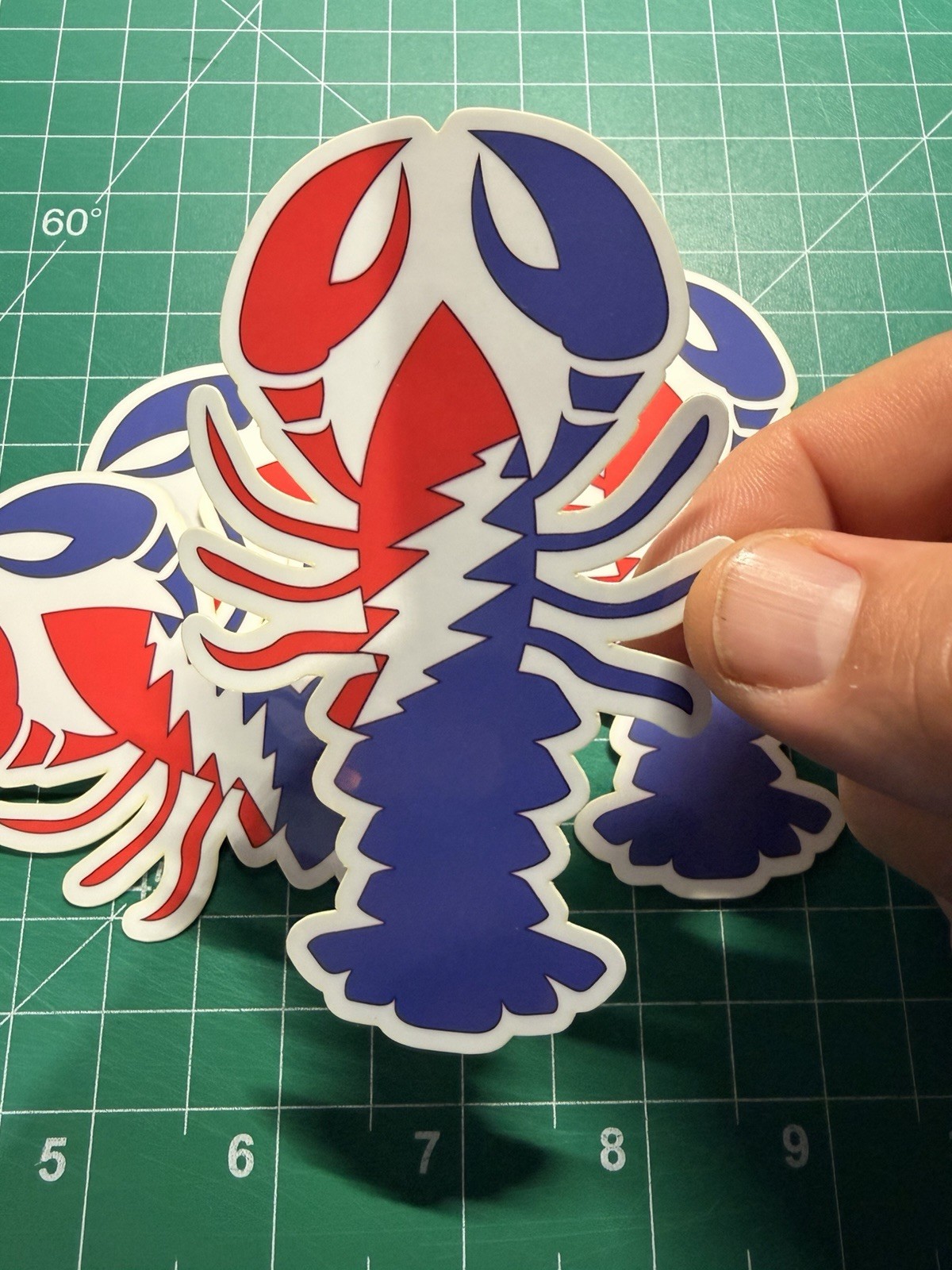 Stealie Lobster – Grateful Dead – Laminated Vinyl Sticker – 2.5″x4.5″