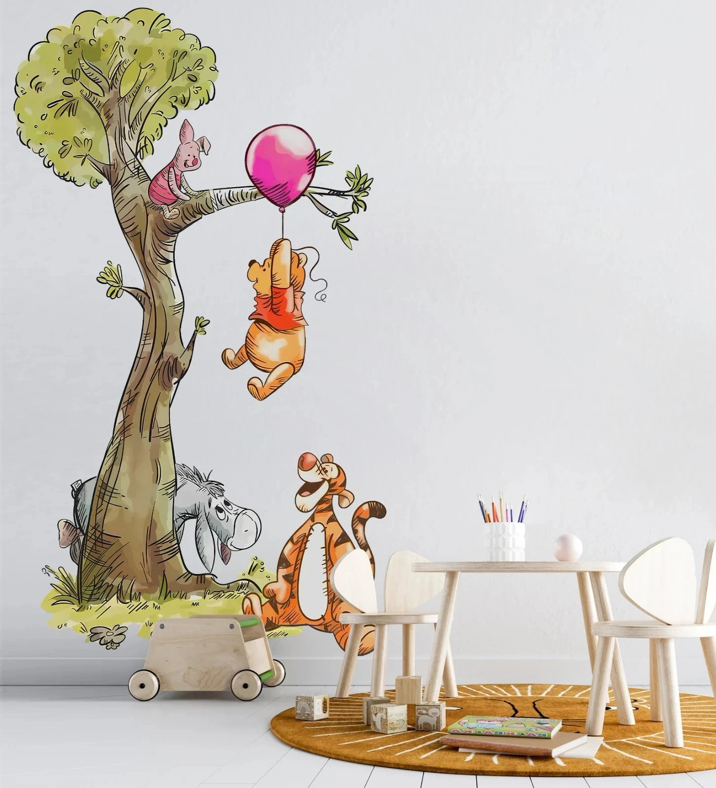 Winnie the Pooh Wall Decal Wall Sticker Kids Room Nursery Piglet Tigger Eeyore