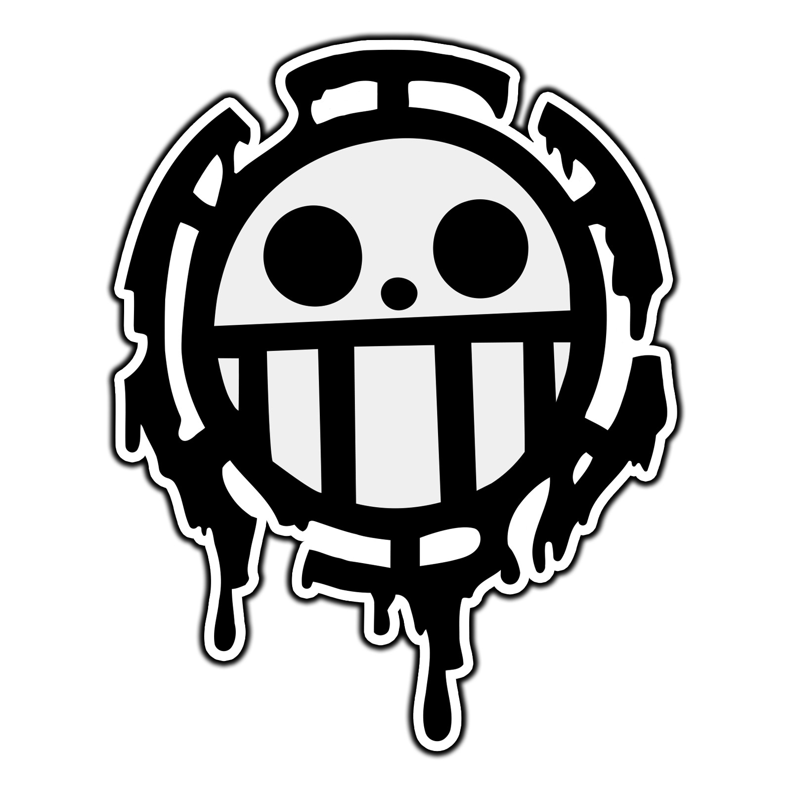 #3935 Trafalgar Law One Piece Jolly Roger #1 Sticker Waterproof Vinyl Decal
