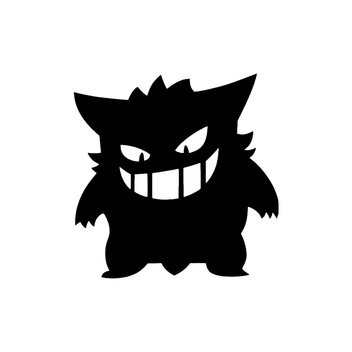Gengar Decal Vinyl Sticker for Office Gaming Room 7″in» x 7″in